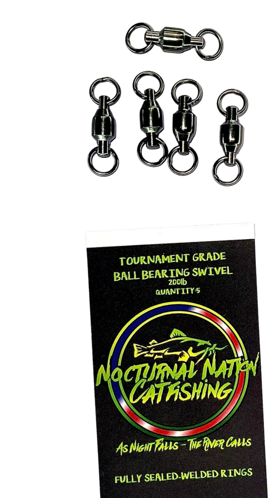 Nocturnal Nation Swivels #7 silver ball bearing swivels