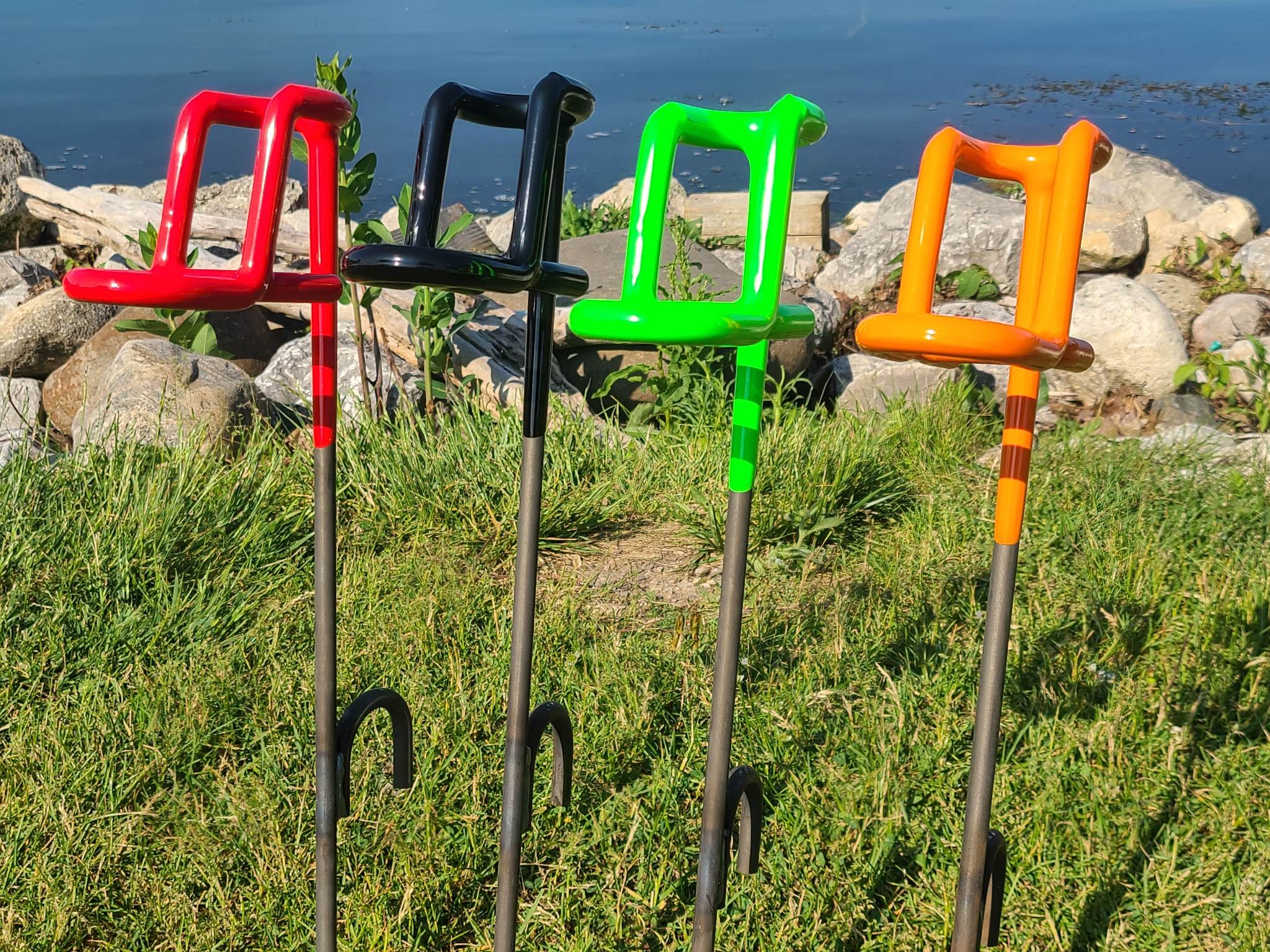 Smackdown Bank Rod Holders (NEON Green) : Sports & Outdoors 